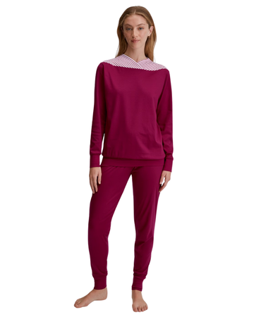 Calida #197 Dahlia Pink Soulmate 100% Cotton Pajamas Set